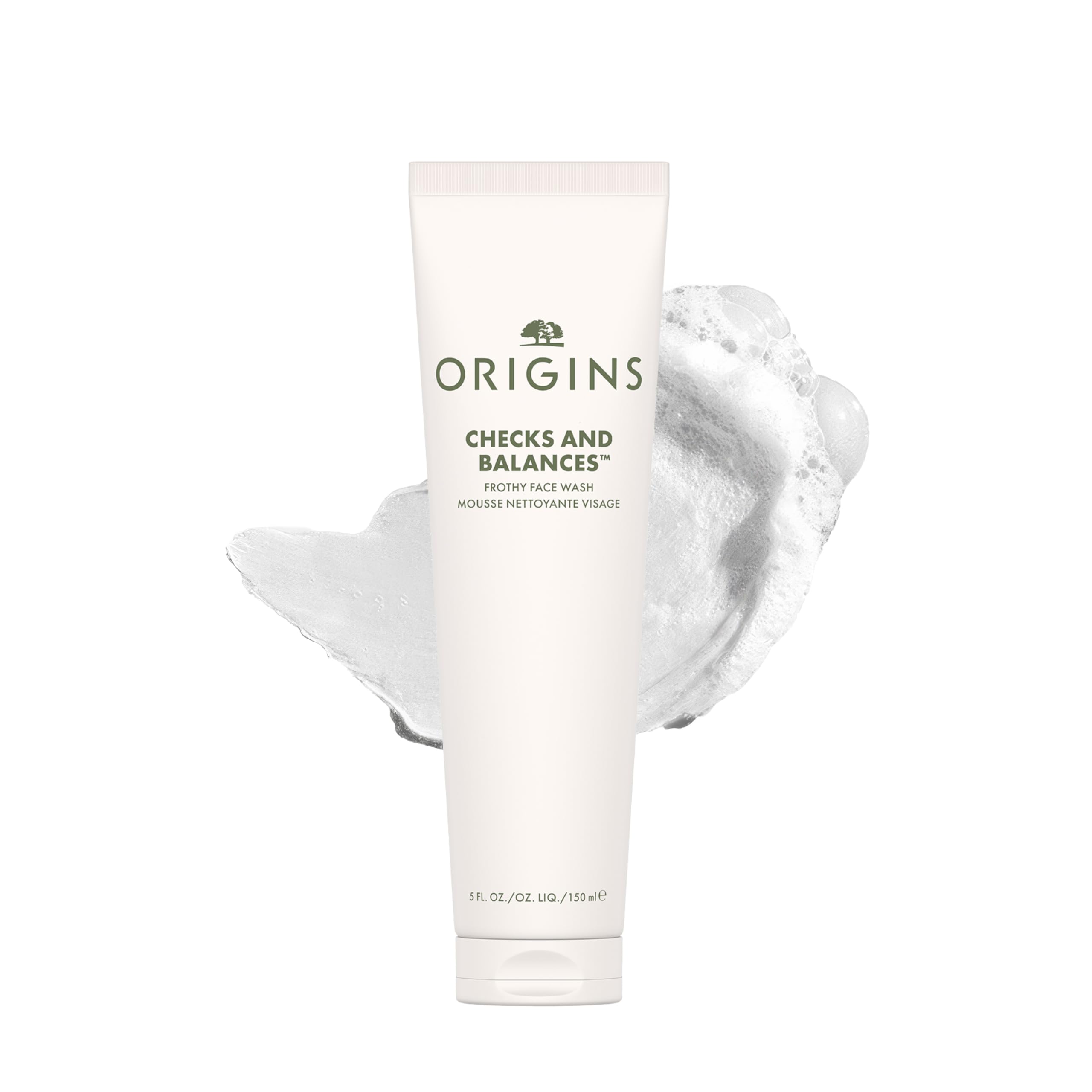 Origins Checks and Balances Frothy Face Wash & Gentle Face Wash for Men and Women | Foaming Facial Cleanser